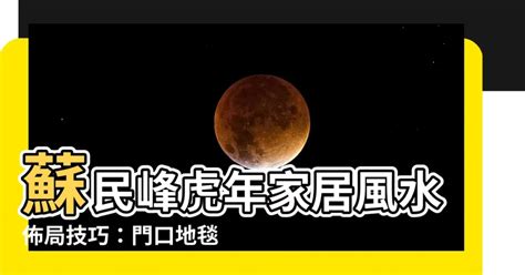 2023風水蘇民峯門口地毯